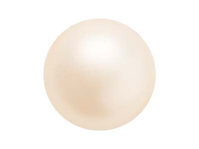 Confezione Da 25 Perline In Cristallo Preciosa, Rotonde, Maxima 1h, 4 Mm, Pearl Effect Creamrose