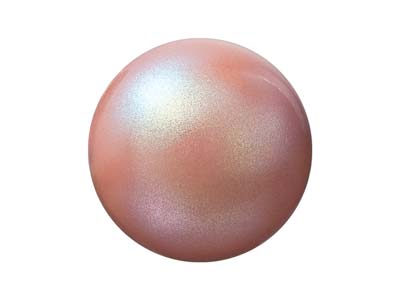 Confezione Da 25 Perline In Cristallo Preciosa, Rotonde, Maxima 1h, 8 Mm, Pearlescent Pink