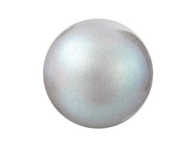 Confezione Da 25 Perline In Cristallo Preciosa, Rotonde, Maxima 1h, 4 Mm, Pearlescent Grey