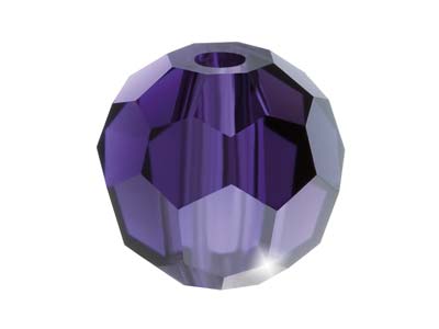 Confezione Da 12 Perline Rotonde In Cristallo Preciosa, 4 Mm, Deep Tanzanite