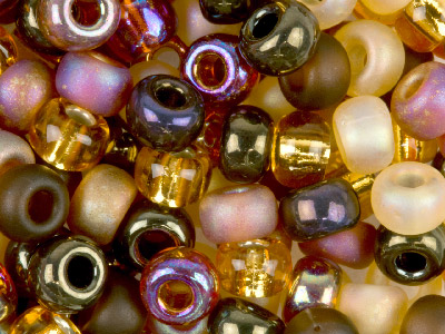 Tubo Da 20 G Di Perline Per Bigiotteria 60 Miyuki, Rotonde, Codice Miyuki 6-9mix04-tube, Misto Graminacee