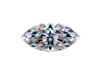Preciosa Zirconia Cubica, Diamante Marquise, 5 X 2,5 Mm, Bianco