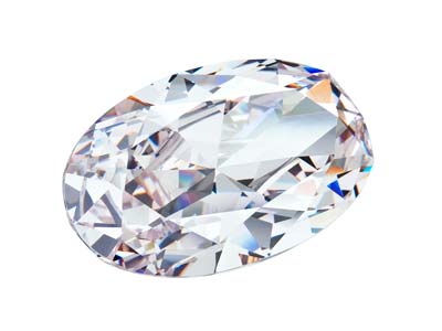 Preciosa Zirconia Cubica, Diamante Ovale, 6 X 4 Mm, Bianco - Immagine Standard - 2