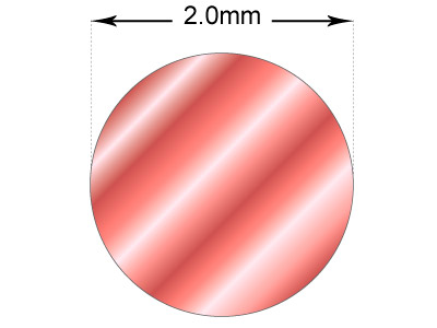 Filo A Sezione Tonda Molto Morbido, 2 mm X 3 m, Rame - Immagine Standard - 2