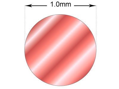 Filo A Sezione Tonda Molto Morbido, 1 mm X 7,5 m, Rame - Immagine Standard - 2