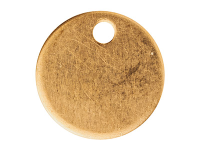 Confezione Da 6 Semilavorati A Forma Di Goccia A Disco Rotondo, 12mm, Rame