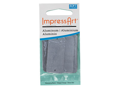 Medagliette Semilavorate Con Fori Impressart, Confezione Da 10, 41 X 0,8 Mm, Alluminio - Immagine Standard - 3