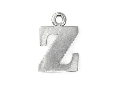 Confezione Da 1 Charm Semilavorato Con La Lettera Z Impressart, 19,1 X 1,3 mm, Peltro - Immagine Standard - 1