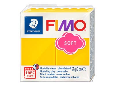 Panetto Di Pasta Polimerica Fimo Soft, 57g, Girasole Riferimento Colore Fimo 16