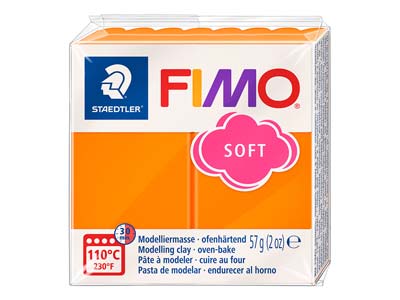 Panetto Di Pasta Polimerica Fimo Soft, 57g, Mandarino Riferimento Colore Fimo 42