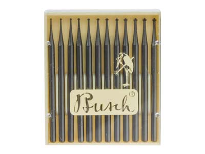 Fresa Busch 414 Conica, Doppio Cono Rovescio 90 ,  Set Da 12, 0,7mm-1,8mm