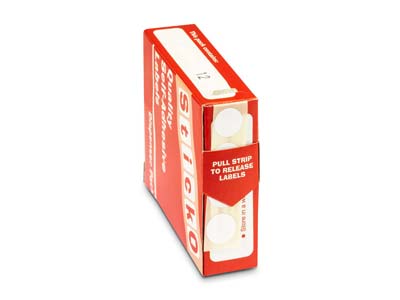 Etichette Adesive Per I Prezzi Tonde, Confezione Da 1000, 12 Mm, Bianco - Immagine Standard - 2