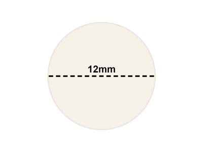 Etichette Adesive Per I Prezzi Tonde, Confezione Da 1000, 12 Mm, Bianco - Immagine Standard - 3