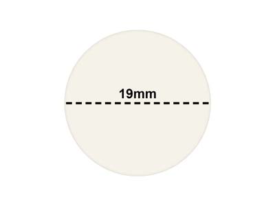 Etichette Adesive Per I Prezzi Tonde, Confezione Da 1000, 19 Mm, Bianco - Immagine Standard - 3