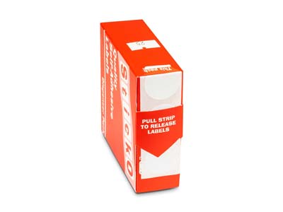 Etichette Adesive Per I Prezzi Tonde, Confezione Da 1000, 25 Mm, Bianco - Immagine Standard - 2