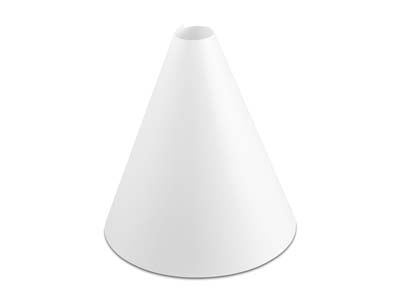 White Necklace Display Cone