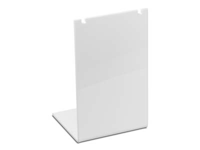 White Gloss Acrylic Necklace Display Stand Small - Immagine Standard - 1