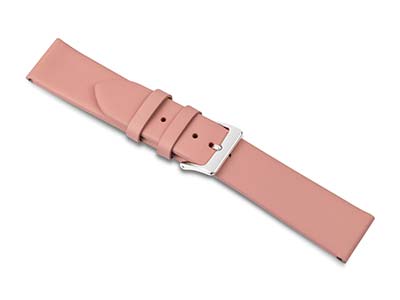 Cinturino Per Orologio, 18 Mm, Vera Pelle Di Vitello, Rosa - Immagine Standard - 1