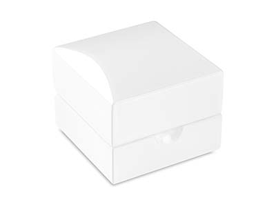 White Wooden Ring Box - Immagine Standard - 2