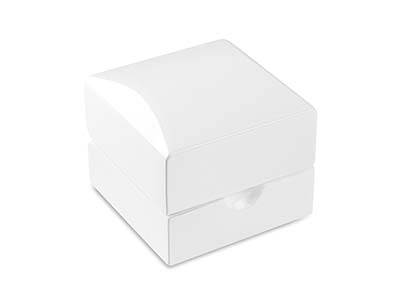 White Wooden Stud Earring Box - Immagine Standard - 2