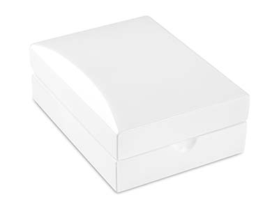 White Wooden Drop Earring/ Pendant Box - Immagine Standard - 2