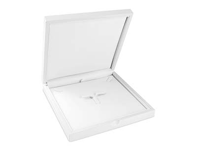 White Wooden Necklace Box - Immagine Standard - 1