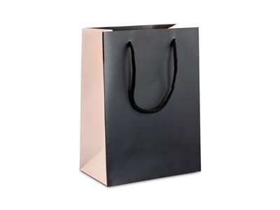 Black And Pink Gift Bag Medium Pk 10 - Immagine Standard - 1
