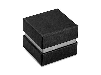 Black & Sil Metallic Ring Box - Immagine Standard - 2
