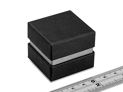 Black & Sil Metallic Ring Box - Immagine Standard - 4