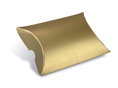 Confezione Da 10 Scatole A Cuscino Piatte, Oro - Immagine Standard - 1