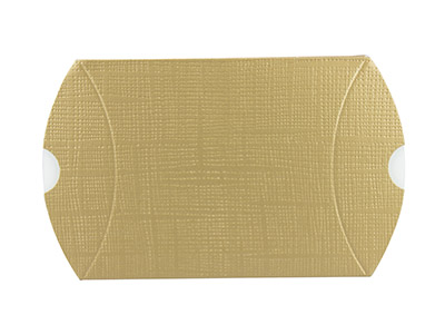 Confezione Da 10 Scatole A Cuscino Piatte, Oro - Immagine Standard - 2