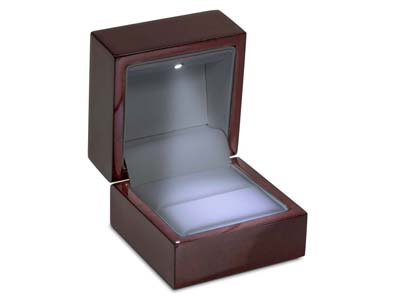 Rosewood Led Ring Box
