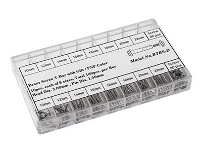 Watch Strap Screw Bars Assortment Box 160 Pieces - Immagine Standard - 1