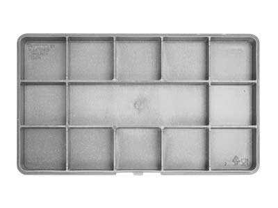 Portagioie Wham Mini Storage, 17 X 11 X, 2,5 Cm, 13 Scomparti, Grigio Delfino - Immagine Standard - 3