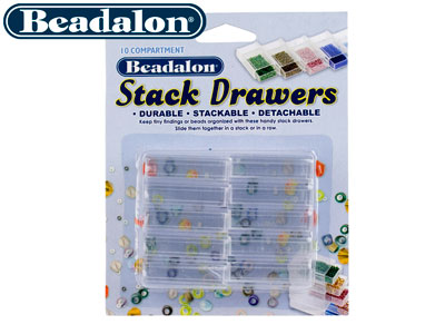 Confezione Da 10 Contenitori Impilabili Per Perline Beadalon - Immagine Standard - 3