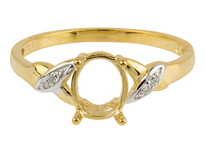 dimensioni di 25 x 18 mm con pietra in vetro Bastel Express adatti per la creazione di gioielli fai da te montature per anello di forma ovale di colore bronzo 