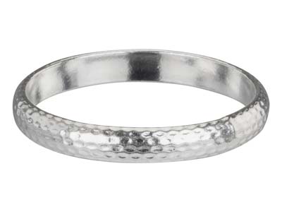 St Sil Hammered Ring 3mm Size K - Immagine Standard - 1