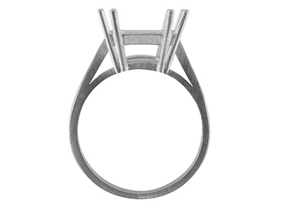 Anello Ottagonale N7 Importante, Marchio Di Autenticità, 12 X 10 Mm, Misura O 56 ,  Argento 925 - Immagine Standard - 2
