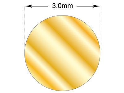 Filo A Sezione Tonda Df, 3 Mm, Oro Giallo Da 9 Kt, 100% Oro Riciclato - Immagine Standard - 2