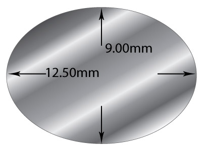 Filo A Sezione Ovale, 12,5 X 9 Mm, Argento 925, 100% Argento Riciclato - Immagine Standard - 2