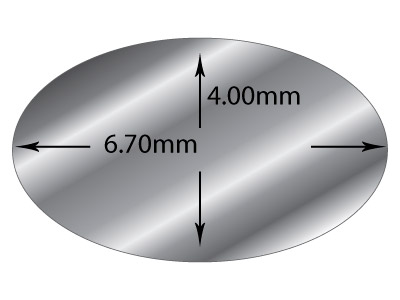 Filo A Sezione Ovale, 6,7 X 4 Mm, Argento 925, 100% Argento Riciclato - Immagine Standard - 2
