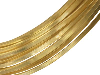 Filo Metallico A Sezione Quadrata Df Molto Morbido, 1,5 Mm, Oro Giallo Da 9 Kt, 100 Oro Riciclato