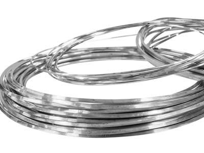 Filo Metallico A Sezione Quadrata, 2 Mm, Argentium 935 Silver