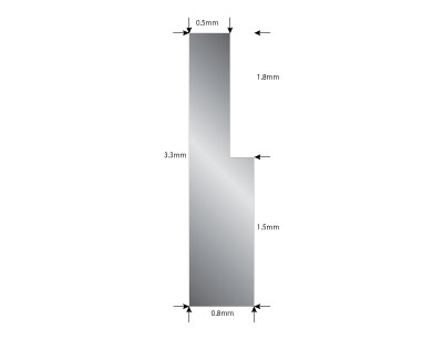 St Sil Bearer Wire 3.3mm X 0.8mm X 0.5mm - Immagine Standard - 2