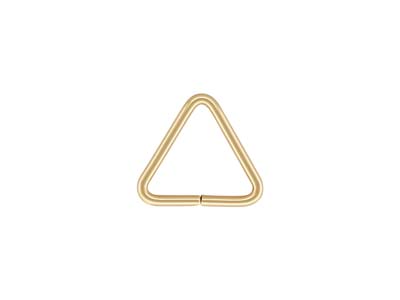 Confezione Da 5 Anellini/contromaglie Triangolari Da 7,5 MM In Oro Pieno - Immagine Standard - 1