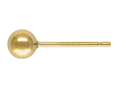 Perno A Pallina, Oro Antico, 4 MM - Immagine Standard - 1