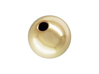 Perlina Rotonda Semplice In Oro Antico Da 4 Mm, Confezione Da 5