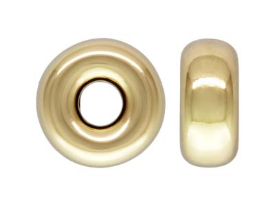 Perlina Piatta Semplice In Oro Antico Da 3,2 Mm, Confezione Da 5 - Immagine Standard - 1