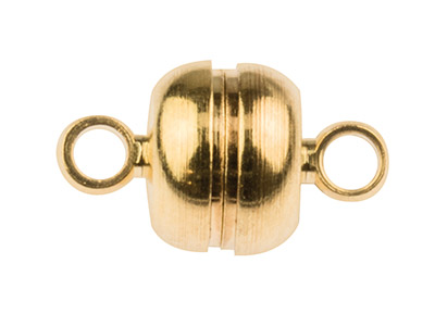 Confezione Da 6 Chiusure Magnetiche Rotonde Piccole, Placcatura In Oro
