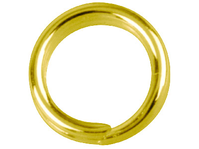 Confezione Da 20 Anelli A Spirale, 5,8 Mm, Placcati In Oro - Immagine Standard - 1